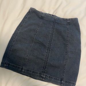 Free People Jean Skirt